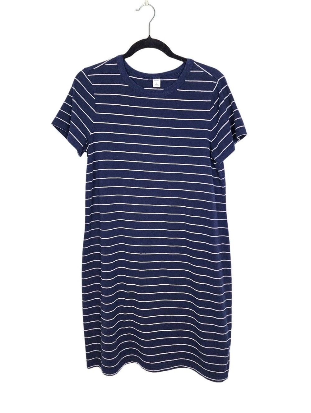 Old Navy Blue Striped Cotton Blend Dress L